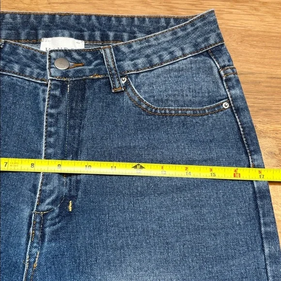 Hayden LA Classic Blue Denim Cropped Skinny Jeans Darling Hemline Women’s S - Picture 10 of 14